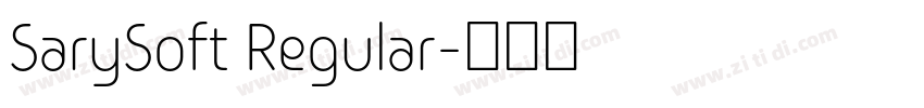 SarySoft Regular字体转换